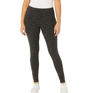 Catherines Women's Plus Size Knit Legging - 1 of 4