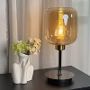 Chic Bedside Table Lamp Glass Shade Desk Lamp Living Room Sofa Side Home Office - 3 of 4