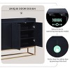 NicBex Decorative Storage Cabinet, Large Storage Space Sideboard Buffet Cabinet with Storage Pantry Cabinet for Kitchen, Living Room, Entryway - 2 of 4