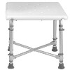 DMI Bath or Shower Bench, FSA and HSA Eligible,  Adjustable Height, 500 lb capacity, White - 3 of 4
