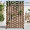 SpassWay 72"H 47"W Outdoor Metal Garden Trellis Privacy Screen Lattice Panel Indoor Room Divider - 2 of 4