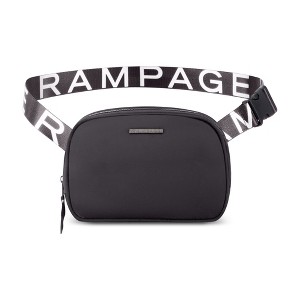 Rampage Women's Fashion Nylon Belt Bag - Travel Waist Pack, Trendy Fashionable Fanny Packs For Women, Crossbody Belt Bags - 1 of 3