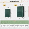 FonTOI 20inch&28inch Luggage Set with Bags, Expandable Luggages with Spinner Wheels, Green, 12.2"*26.4"*18" - 3 of 4