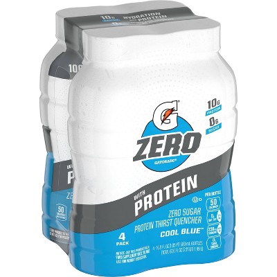 Gatorade Zero RTD Protein - Cool Blue - 4pk/16.9 fl oz