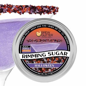 Brew Glitter Colorful Cocktail Rimming Glitter Sugar Series (1x 4oz Tin) - 1 of 4