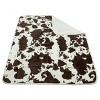 Arlee Home & Pet Waterproof Soft Plush Reversible Furniture Protector Dog and Cat Blanket - 60" x 70" - Cream/Black - 2 of 4