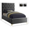 Meridian Furniture,Cruz Velvet Bed - 4 of 4