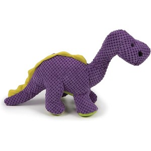 goDog Checkers Dinos Bruto Squeaky Plush Dog Toy, Chew Guard Technology - Purple, Large - 1 of 1