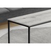 40" Laminate & Metal Rectangular Coffee Table with Striking Leg Base and Contemporary Design for Living Room or Small Spaces - 3 of 4