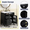 NicBex Bathroom Vanity with Sink/without Sink,Modern Bathroom Sink Vanity with 2 Drawers,30 inch Bathroom Sink Cabinet,Gray/Green/Blue/Black - 3 of 4