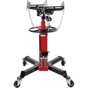 Hydraulic Transmission Jack, 1322 LBS Adjustable Telescoping, 33.8"-72.8" High Lift Transmission Jacks, Foot Pedal & 360° Swivel Wheels - 1 of 4