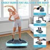 NAYSAYE Exercise Trainer Vibration Plate Fitness Platform for Home Training and Weight Loss, Black and Blue, 17.72"*12.2"*11.24" - 4 of 4