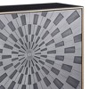 39" Quilla Accent Table Black, Gray and Brass Finish - Acme Furniture - 3 of 4