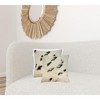 HomeRoots 18 X 18 Black And White Cowhide Throw Pillow - 2 of 4