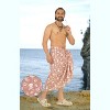 HAPPY BAY Men's Beachwear Wraps Pareo Linen Effect Halloween Costumes Scary Swimwear Cover Up Beach Wrap Summer Sarong for Men One Size Red, Skull - 2 of 4