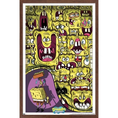 Trends International Nickelodeon Spongebob 25th - Faces Framed Wall Poster Prints