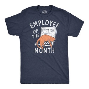 Mens Funny T Shirts Employee Of The Month Sarcastic Office Tee For Men - Crazy Dog Men's T Shirt - 1 of 4