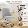 Musment Modern Fabric Armless Adjustable Swivel Office Desk Chairs with Wheels - 2 of 4