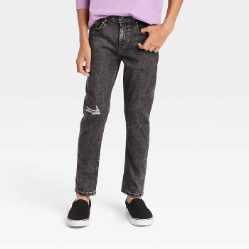 Boys' Relaxed Straight Jeans - art class™ Light Wash 4