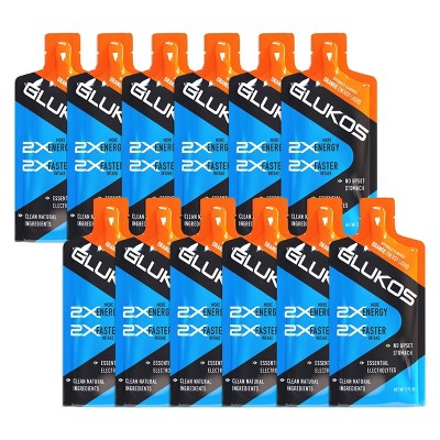 GLUKOS Orange Liquid Gel - 12pk/2oz