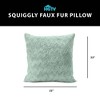 HGTV Curlicue Faux Fur Pillow Snowbound 14 x 20 inches - 4 of 4