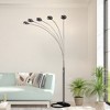 84"H SILVER 5-HEAD CAP STYLE FLOOR LAMP (1PC/CTN) (2.24/33.97) - 4 of 4