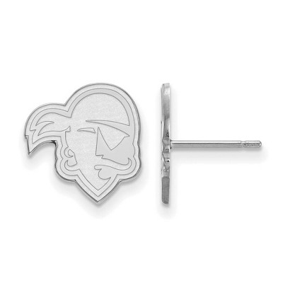 Black Bow Jewelry 14k White Gold Seton Hall Pirates NCAA Post Earrings