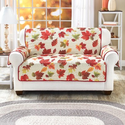 Lakeside Fall Loveseat Cover - Multifunctional & Reversible Seasonal Furniture Protector