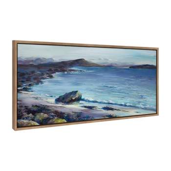 18" x 40" Sylvie From Here Everything is Beautiful Canvas by Nel Whatmore Gold - Kate & Laurel All Things Decor