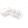NicBex Modern Upholstered Modular Sectional Sofa Large L-Shaped Comfy Sofa with Soft Cushion for Living Room,Apartment - 3 of 4