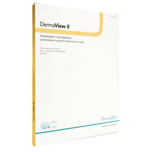 Dermaview Ii Rectangle Frame Style Transparent Dressing With Label ...
