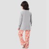 Fruit of the Loom Girls Long Sleeve Fleece Pajama Set, 2-Piece, Sizes 4-16 - 4 of 4