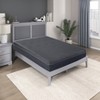 Vynxaria 11" Full Size Green Tea Gel-Infused Memory Foam Mattress, Gray Fabric Cover, Compressed Roll-in-Box for Easy Shipping/Setup - 2 of 4