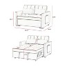 TIRAMISUBEST 3-IN-1 Convertible Velvet Loveseat Sofa Bed with 3 Adjustable Positions–Stylish Sofa Bed for Small Spaces - 4 of 4