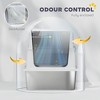 JUJABU Stainless Steel Cat Litter Box with Flip Cover - Ideal for Big Cats - 4 of 4