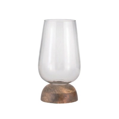 VIP Glass 12.5 in. Clear Convex Vase