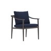 New Classic Furniture,Moana Metal Patio Side Chair in Brown/Blue (Set of 4) - 2 of 4