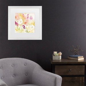 Trademark Fine Art Sheila Golden White Blossom Composition Matted Framed Art - 1 of 4