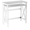 The Lakeside Collection Crisscross Folding Office Furniture - White Desk - 3 of 4