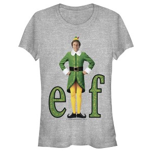 Juniors Womens Elf Buddy the Logo T-Shirt - 1 of 3