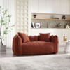 Aukfa Twin Size Bean Bag Chairs, Loveseat Bean Bag Sofa Modern Lazy Sofa Chair with Armrests for Living Room, Bedroom, Apartment - 3 of 4