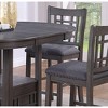 Sapphtopaz Round Dining Table Modern Counter Height Dining Table with Extension Leaf and Storage Base  Kitchen Table for Dining Room, Small Spaces - 4 of 4
