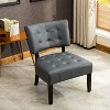 Okak Modern Accent Chair, Movile Boucle Tufted Accent Chair with Oversized Seating for Living Room Bedroom Apartment - 2 of 4