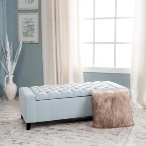 Modern Tufted Storage Ottoman Bench with Hidden Compartment for Living Room Seating and Organization -3irtyhousy - 1 of 4
