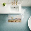 Stupell Industries Cactus & Mountain View Printed Plush Bath Mat And Bath Rug, Design By Nina Blue, 18"X30" - 4 of 4