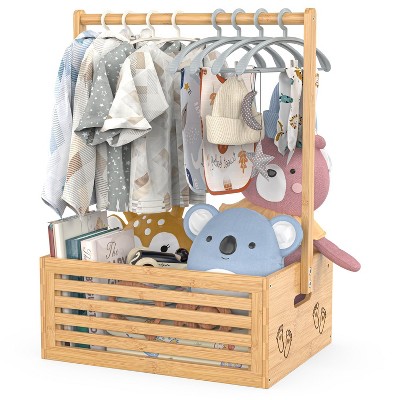 Wooden portable gift basket, sturdy and stylish, suitable for storing gifts