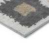 Ivory Charcoal And Gold Geometric Washable Indoor Outdoor Area Rug - 4 of 4