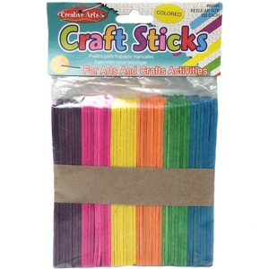 Charles Leonard Colored Craft Sticks, Regular Size, 4-1/2" x 3/8", Bag of 150 (Pack of 10) - 1 of 1