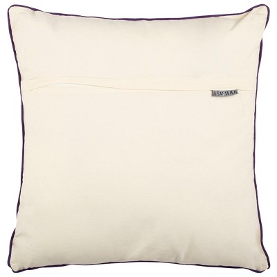 Vienna Multi-Color Embroidered Cotton Throw Pillow Set