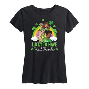 Women's - Barbie - St. Patrick's Day Lucky To Have Great Friends Short Sleeve Graphic T-Shirt - 1 of 4